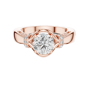 Anillo de Diamante Ovalado de Laboratorio de 1.116 CT para Mujer, VVS-VS EF CVD, Oro de 18K, 14K, 10K y Plata 925, Oro Rosa, Amarillo y Blanco - Product Image 1