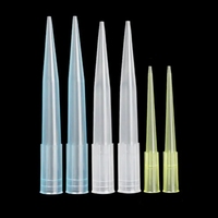 Consommable de laboratoire hospitalier en plastique 10ml 200ul 1000ul 1ml 5ml Embouts de micro-pipette universels bleu jaune blanc