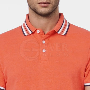 Vente en gros de polos de golf imprimés au design bon marché t-shirts à manches courtes uniformes avec broderie de logo personnalisé polos pour hommes - Product Image 4