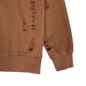 <b>Top</b> Trending Unique Style Men <b>Distress</b> Sweatshirt Winter Bulk Quantity Hot Sale - Product Image 5