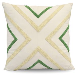 Hand Tufted Vintage Floral Striped Bohemian Style Cotton Cushion Cover Modern Decorative Throw Pillow for <b>Sofa</b> Home Decor - Product Image 1