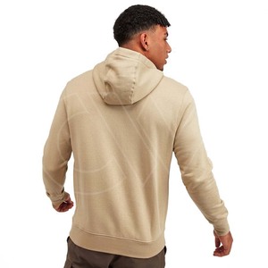 2024 <b>Men</b> Winter Sport Hooded Solid Color Polyester/Cotton Fleece <b>Pullover</b> Low MOQ Plus Size OEM Design Hoodie - Product Image 3