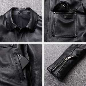 Modèle 2026 tendance, veste en cuir pour homme et femme, nouvelle mode, veste en cuir pour homme, veste en cuir coupe-vent 2025 - Product Image 4