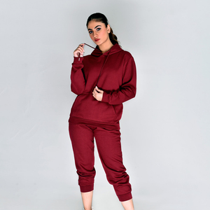 Conjunto Deportivo Informal de Invierno para Mujer, Cómodo, Sólido, con Tela Transpirable 100% Algodón para Correr, Hacer Ejercicio y Trotar - Product Image 3