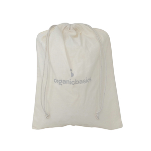 Sac en filet de coton biologique réutilisable, lavable et biodégradable avec poignées en corde pour le stockage des légumes et le lavage, disponible en plusieurs tailles - Product Image 2