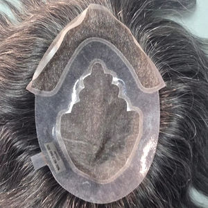 Taz Hair BD, Cabello Humano Remy Indio, con Frente de Encaje, Ondulado Natural, Estilo Negro, Ecológico, Ligero, Parches de Tupé - Product Image 1