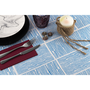 Nappe blanche 100x100cm Kaito Blue Print, papier professionnel, emballée sous film rétractable et codée, B2B - Product Image 1