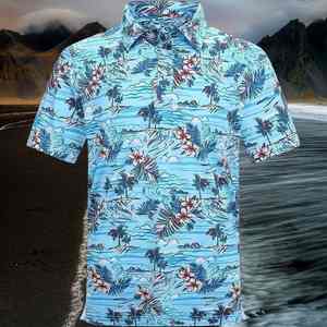 เสื้อโปโลแขนสั้นสำหรับผู้ชายผ้าฝ้ายลำลองขนาดใหญ่ลายผ้าแคนวาส - Product Image 6