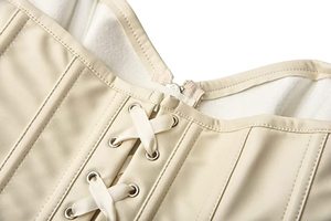 Corset en similicuir PVC respirant avec rivets, haut pour femme, fermeture éclair, sur-buste, gaine de taille, écologique, léger, lingerie de mode, body - Product Image 6