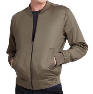 Veste bomber pour homme à la vente chaude Toile enduite devant Qualité supérieure Fine Imperméable Respirante Coupe-vent Vente en gros OEM ODM - Product Image 3