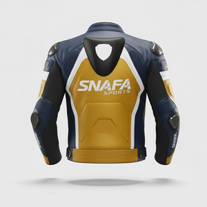 Chaqueta de Motociclista de Cuero para Hombre Hecha a Medida, Nuevo Diseño, Chaquetas de Cuero para Motociclismo, Chaqueta de Carreras para Motocicleta - Product Image 2