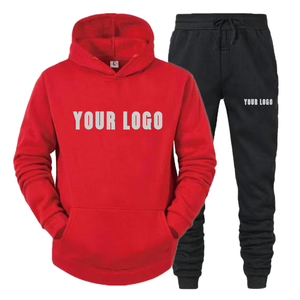OEM Vente en gros Personnalisé Unisexe 100% Coton Jogger Pantalon de survêtement Brodé Marque privée Survêtement pour homme 2 Pièces Blanc Uni - Product Image 6