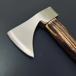 Customizable Viking <b>Survival</b> <b>Axe</b> High Carbon Steel Classic Design Leather Sheath Wood Handle Industrial Themed Collectibles - Product Image 2