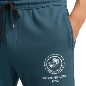 Pantalon de survêtement anti-rides pour homme, style professionnel, personnalisé OEM, coupe slim décontractée avec cordon de serrage à la taille - Product Image 2