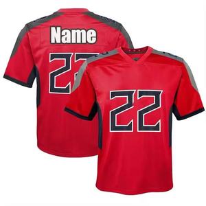 Camiseta Deportiva de Malla Personalizada de Fútbol Americano 2025, Manga Corta, Verano, 100% Poliéster, Antibacteriana, Impresión Personalizada, Bordado Retro - Product Image 6