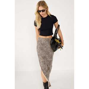 T-shirt court à manches courtes et col rond en coton 100% décontracté - Product Image 1