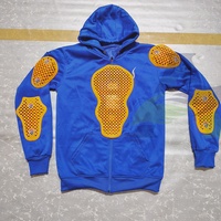 Nouvelles fonctionnalités Zipper bleu moto sweats à capuche pour hommes doublure en aramide protection moto sweats à capuche avec coussinets Orange niveau 2 sweats à capuche
