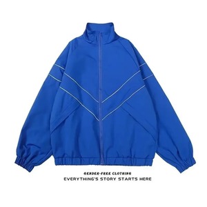 Marque à la mode Streetwear à manches longues boutonné mode vêtements d'extérieur pour Couples hommes coupe ample veste peau de mouton col toile - Product Image 5