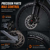 Vélo de montagne à suspension intégrale 27,5/29 pouces en alliage d'aluminium 10 vitesses Frein à disque hydraulique M4100 Axe traversant Trail MTB