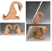 Logo personnalisé Support de téléphone portable en bois fait main bon marché pour smartphone