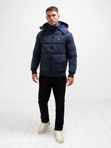 Oem Odm logotipo personalizado hombres invierno con capucha Puffer chaqueta cálida acolchada transpirable prendas de vestir exteriores ligero a prueba de viento deportes Casual - Product Image 6