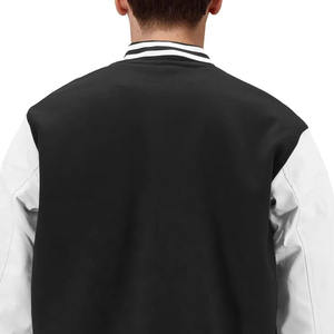 Manufacturer High Quality Men's Varsity Jacket Custom Baseball Letterman Stand Embroidery High Street Varsity Jackets - Product Image 5