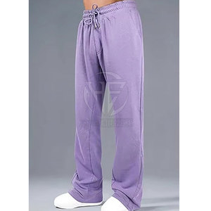 Fashion Wear <b>Trousers</b> Soft Fabric <b>Elastic</b> <b>Waistband</b> Relaxed Fit Clean Design Styling Easy Movement Men Flared Sweat Pant - Product Image 3