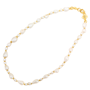 Collar de Moda Chapado en Oro con Detalles de Perlas, Elegante y con Atractivo de Reventa - Product Image 2