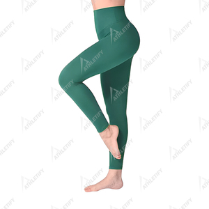 Pantalons d'entraînement de gymnastique taille haute pour femmes Leggings de yoga élastiques extensibles respirants taille moyenne imprimés fournisseur de vêtements de sport en gros - Product Image 4