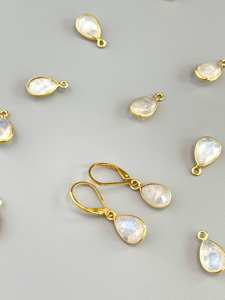 Pendientes de piedra lunar de plata de ley recién llegados de buena calidad para mujer como los mejores accesorios de joyería a bajo costo - Product Image 3