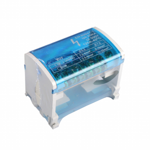 Offre Spéciale terre électrique de barre en laiton neutre de haute qualité 2x7 avec boîtier en plastique à visser 125A IP20 bornier de terre - Product Image 1