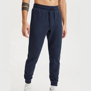 Pantalon de survêtement personnalisé uni de haute qualité coupe régulière cordon de serrage entraînement 100% pantalon de survêtement en molleton de coton pour hommes avec poches - Product Image 6