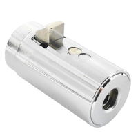 Cylindres de serrure ABA professionnels pour distributeurs automatiques, personnalisables, durables, anti-perçage, en alliage de zinc, chromés, emballage carton, 1000 pièces