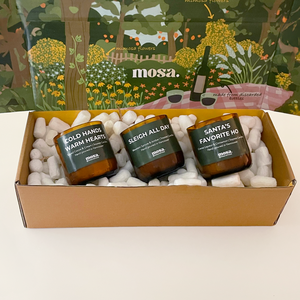 Set de Regalo Especial Mosa, Hecho a Mano, Aromaterapia Moderna con Cera de Soya, Estilo Navideño, Valorizado en $105 - Product Image 1