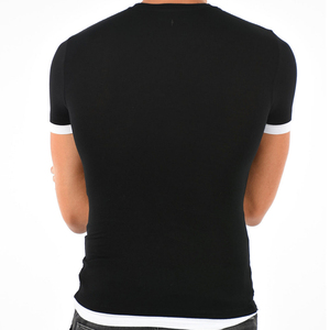 T-shirts pour hommes de haute qualité 100% coton Logo personnalisé Coupe ample Manches courtes Col rond Tissu peigné Séchage rapide Respirant - Product Image 3