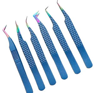 Juego de pinzas para cejas y pestañas de diseño personalizado de 6 piezas de alta calidad ahora disponible a un precio razonable - Product Image 6