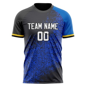 Livraison rapide et service OEM, maillots d'équipe de haute qualité à séchage rapide pour hommes, manches courtes, coupe athlétique, maillot de football pour équipe de garçons - Product Image 6