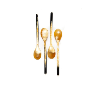 Cuillère en corne de buffle, cuillère de service en corne naturelle pour la cuisine, salle à manger, cuillère à soupe en corne de buffle, ustensile en corne écologique pour la nourriture - Product Image 1