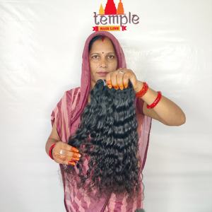 Les cuticules non traitées alignées fabriquent des extensions de cheveux humains vierges 100% indiennes de couleur naturelle. - Product Image 4