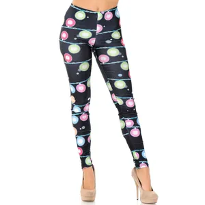 Legging Yoga wanita bahan spandeks poliester legging cetak sublimasi kustom harga grosir legging grosir