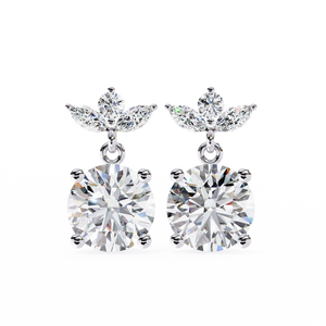 Boucles d'oreilles uniques en or 18 carats avec diamant de laboratoire, boucles d'oreilles de qualité supérieure - Product Image 4