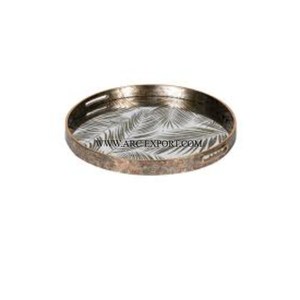 ถาดอาหารโลหะและงานเคลือบทำด้วยมือแบบคลาสสิกถาดเสิร์ฟอาหารทันสมัยทันสมัย - Product Image 1