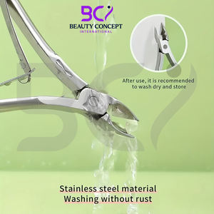 Ciseaux à cuticules en acier inoxydable à large ouverture pour les doigts et les orteils, pour enlever les peaux mortes, avec logo personnalisé - Product Image 3