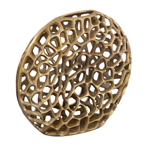 Jarrón de Piso con Diseño Perforado, Color Marrón Plateado, Estilo Costero, para Decoración del Hogar y Eventos de Pascua, Precio Bajo, Venta al Por Mayor, Forma Personalizada - Product Image 1