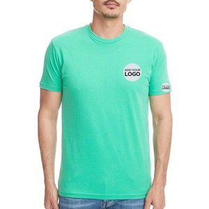 Camiseta de Cuello Redondo para Hombre, Corte Holgado, con Logotipo Personalizado, 100% Algodón/Poliéster, Tejido Transpirable - Product Image 1