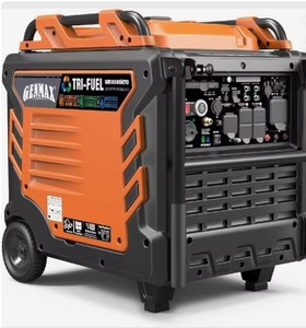 Generador de Combustible Triple GENMAX de 10500 Vatios, 63cc, 4 Tiempos, Arranque Automático, 50Hz, DC 50A, Portátil, Propano, Gas Natural, Gasolina - Product Image 2