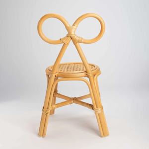 Gran oferta de sillas decorativas para niños con lazo, de bajo costo, de ratán natural, juego de sillas para niños. - Product Image 5