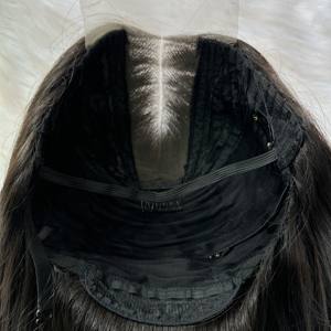 Prix usine perruques sans colle fermeture en dentelle avec des faisceaux os noirs raides super double extensions de cheveux humains vietnamiens bruts - Product Image 3