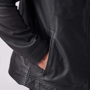 Mens Premium Original Leather Trendy Design High Demanded Windproof Comfortable <b>Perfect</b> <b>Fit</b> Real Genuine Mens Leather jacket - Product Image 4