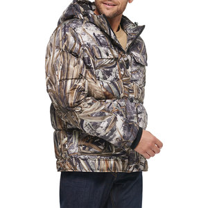 แจ็กเก็ตขนเป็ดสำหรับผู้ชายเสื้อแจ็คเก็ตลำลองคอปกตั้งมีฮู้ด - Product Image 6